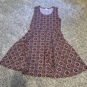 NWOT LuLaRoe sleeveless Nicki dress xl. POCKeTS!!!
